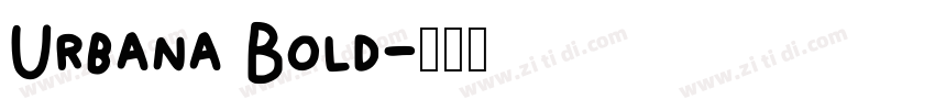 Urbana Bold字体转换